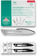 Lame bisturi monouso sterili Heinz Herenz Carbon Steel n.18 (conf. 100 pz.)