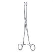 Pinza uterina Foerster retta anelli larghi cm 25