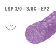 Sutura sintetica DARVIN DE516 - USP 3/0 - 3/8C - EP2 mm 18,7 - Filo 70 cm (conf. 12 pz.)